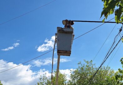 El Municipio sigue sumando luminarias led para calles locales