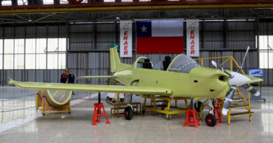 Chile presentó el T-40 Newen: el primer avión con tecnología de avanzada