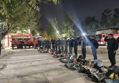 Policía de Mendoza entrena a los nuevos bomberos
