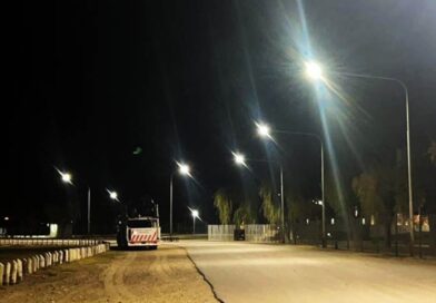 El Municipio de San Rafael sumó nuevas luces led en la costanera de El Nihuil