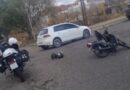 Fuerte choque urbano termina con dos motociclistas heridas