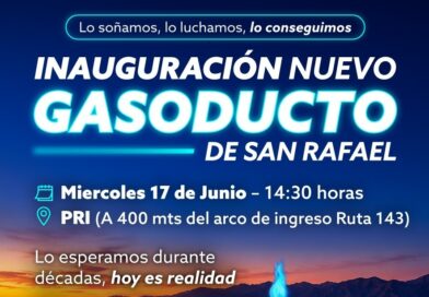 La semana próxima será la inauguración del nuevo gasoducto