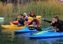 Gran jornada de kayak y rafting en la laguna del parque Mariano Moreno