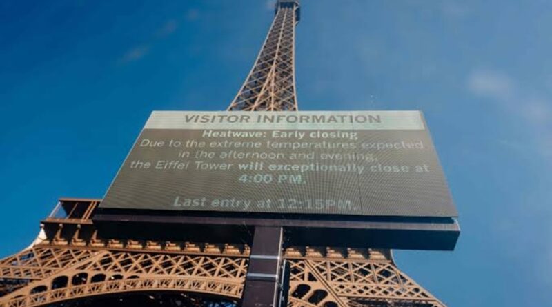 Alerta en París: cierran la Torre Eiffel y museos clave por una histórica ola de calor