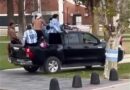 Denunciaron al conductor que ingresó con una camioneta a la plaza de Villa Atuel