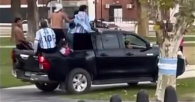 Denunciaron al conductor que ingresó con una camioneta a la plaza de Villa Atuel