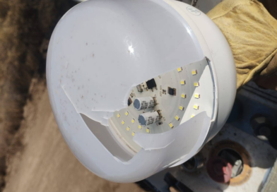 El Municipio reparó luminarias en Cañada Seca y al día siguiente fueron vandalizadas