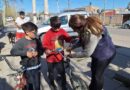 Defensa Civil continúa la entrega de “ojos de gato” para bicicletas
