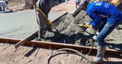 Comenzaron los trabajos para un nuevo playón deportivo en el club San Luis