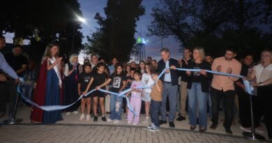 El Municipio inauguró la renovada plaza Julio Ruiz de Atuel Norte